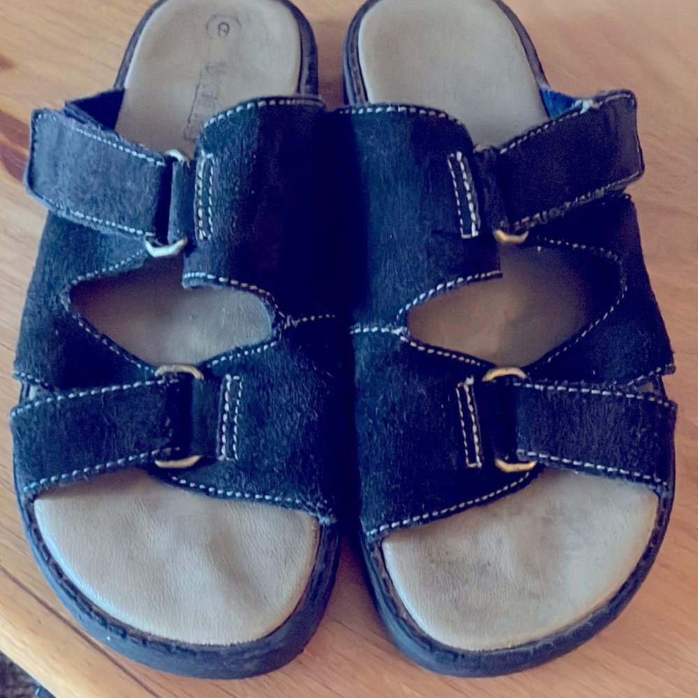 Suede Slip On Sandles